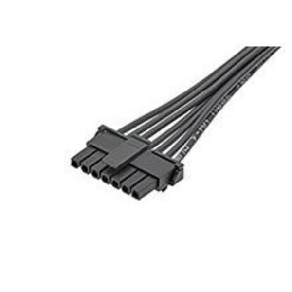 Molex Dc Power Cords Micro-Fit Ots Cbl Assy 75Mm 7Ckt Blk 1451320700